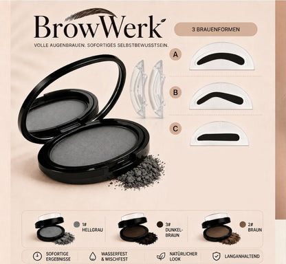 Brow Werk™ | Augenbrauen-Stempelset Volle & natürliche Augenbrauen in Sekunden