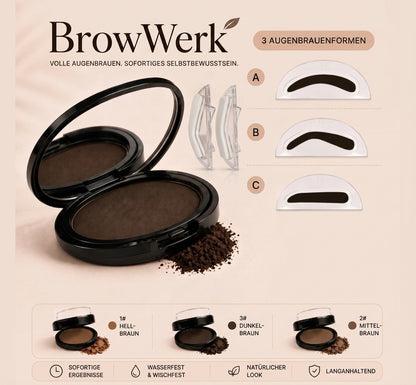 Brow Werk™ | Augenbrauen-Stempelset Volle & natürliche Augenbrauen in Sekunden
