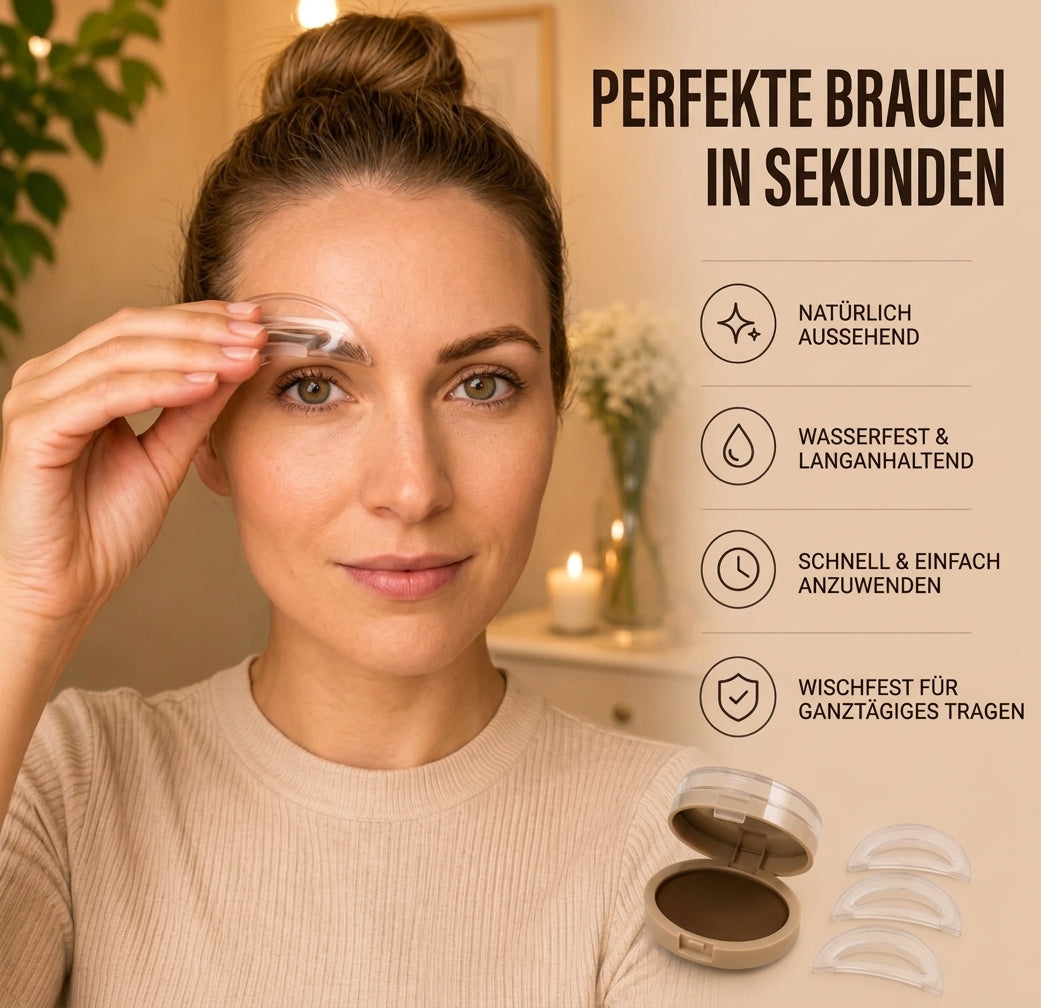 Brow Werk™ | Augenbrauen-Stempelset Volle & natürliche Augenbrauen in Sekunden